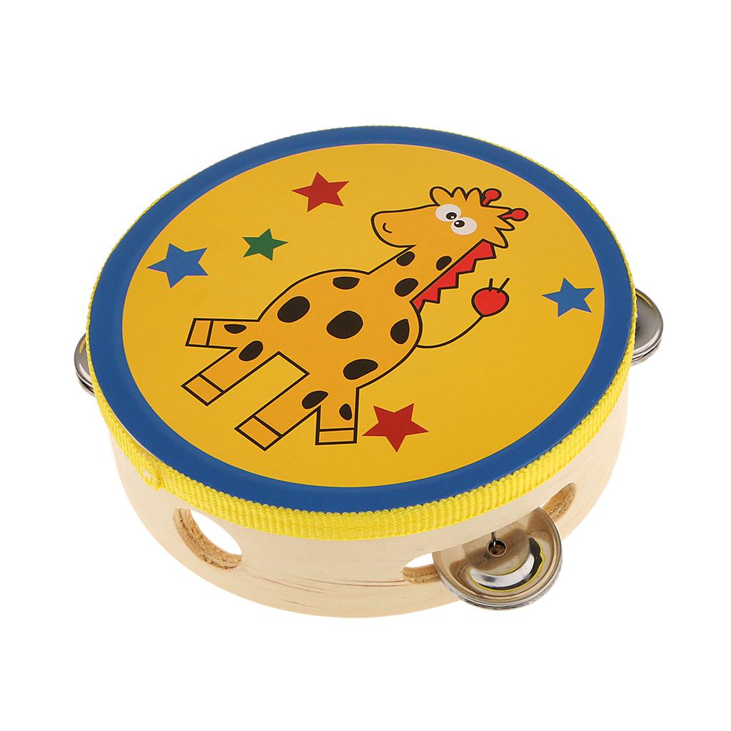 Musical Instrument Kids - Деревянный тамбурин, малый ручной перкуссионный инструмент,