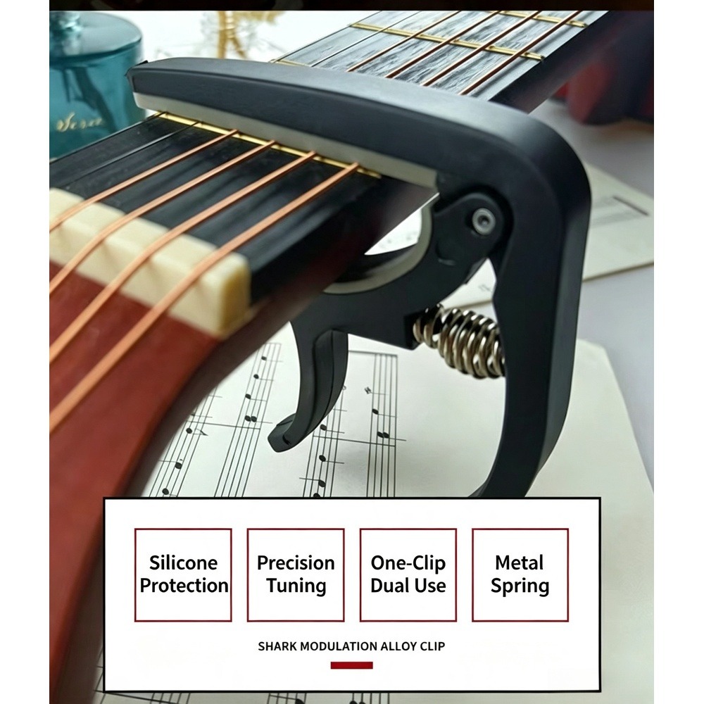 Musical Instrument Dulcimer - Каподастр для гитары 2 в 1