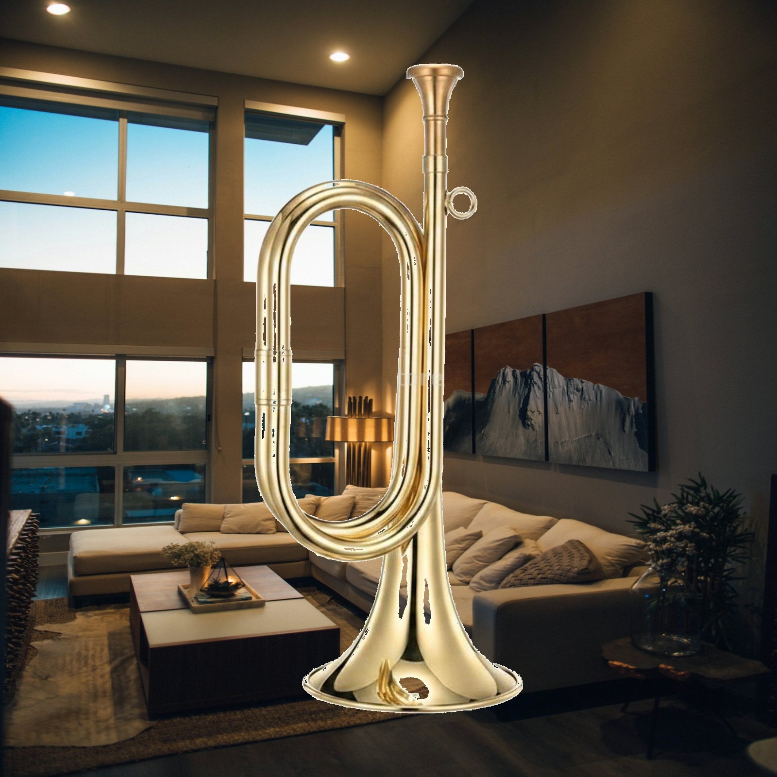 Musical Instrument Bugle - Латунный музыкальный горн, портативный кавалерийский сигнал,