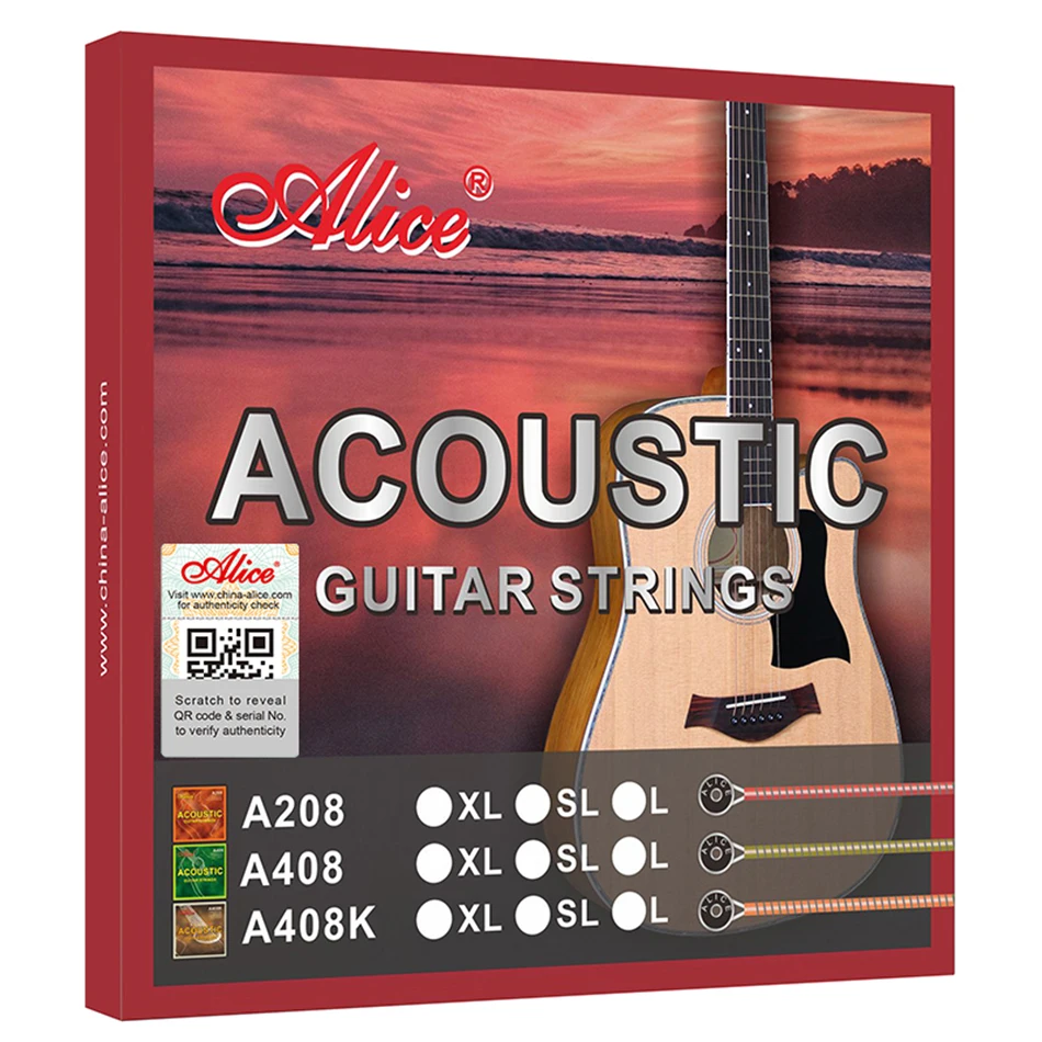 Musical Instrument Strings - Alice A408, полный набор струн для