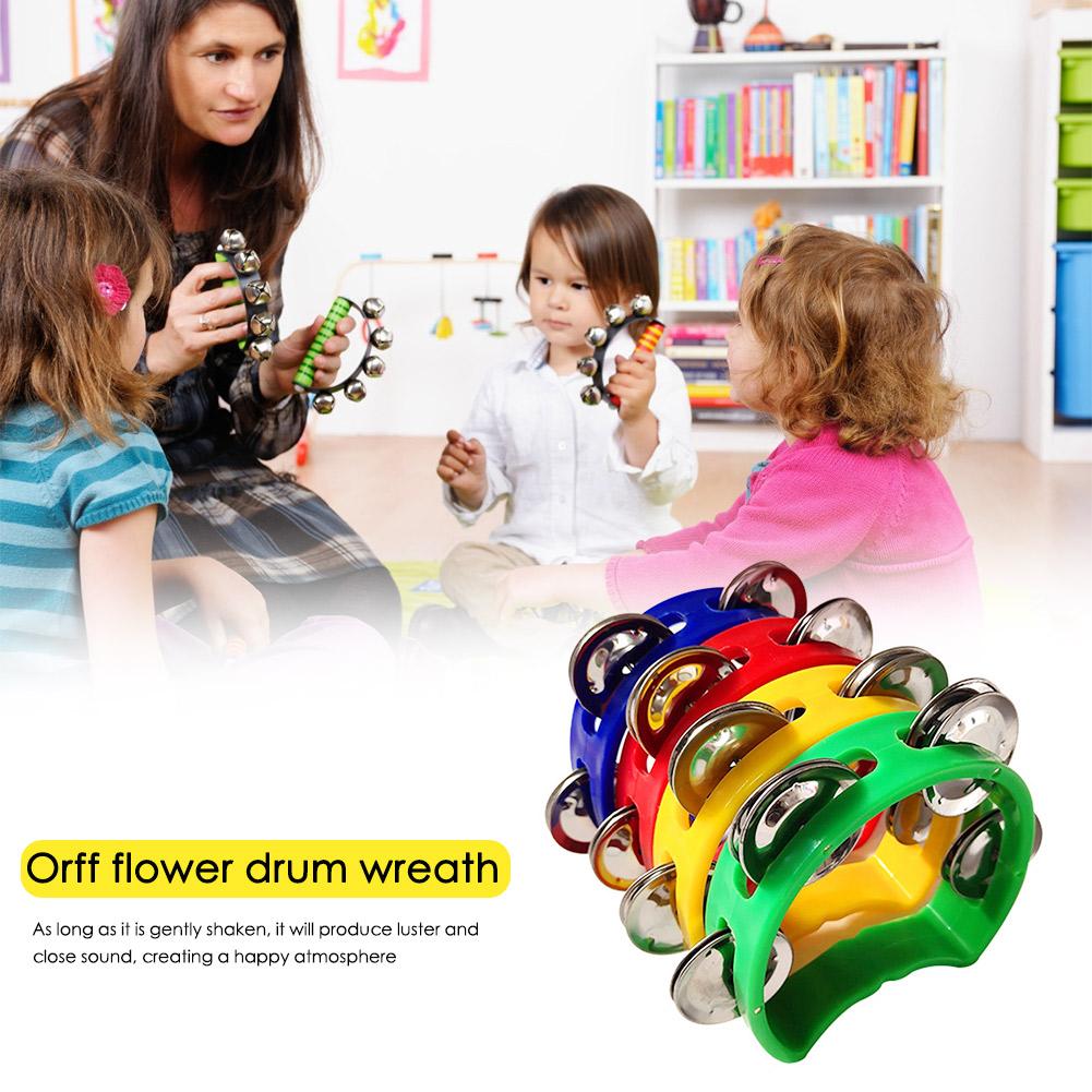 Musical Instrument Kids - 4 шт., бубен, колокольчик-погремушка, музыкальные инструменты