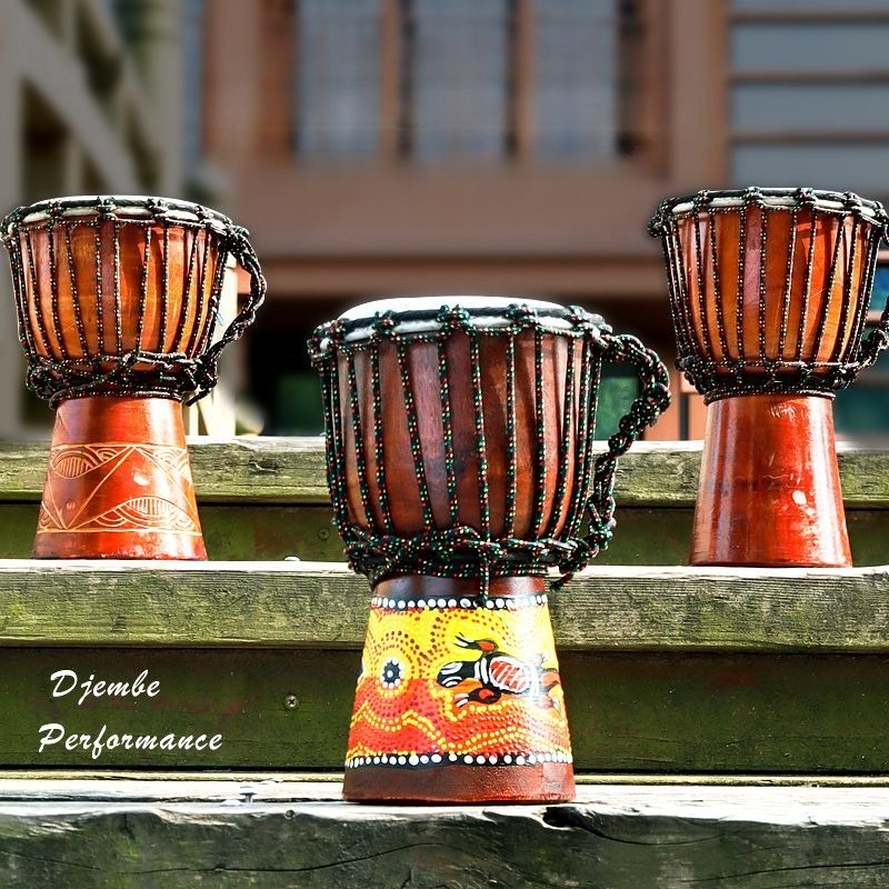 Musical Instrument Djembe - Детский портативный африканский барабан джембе из