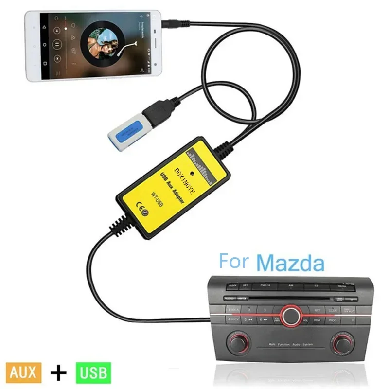 Musical Instrument Digital Interface - USB-адаптер DOXINGYE AUX для MP3-плеера, автомобильный