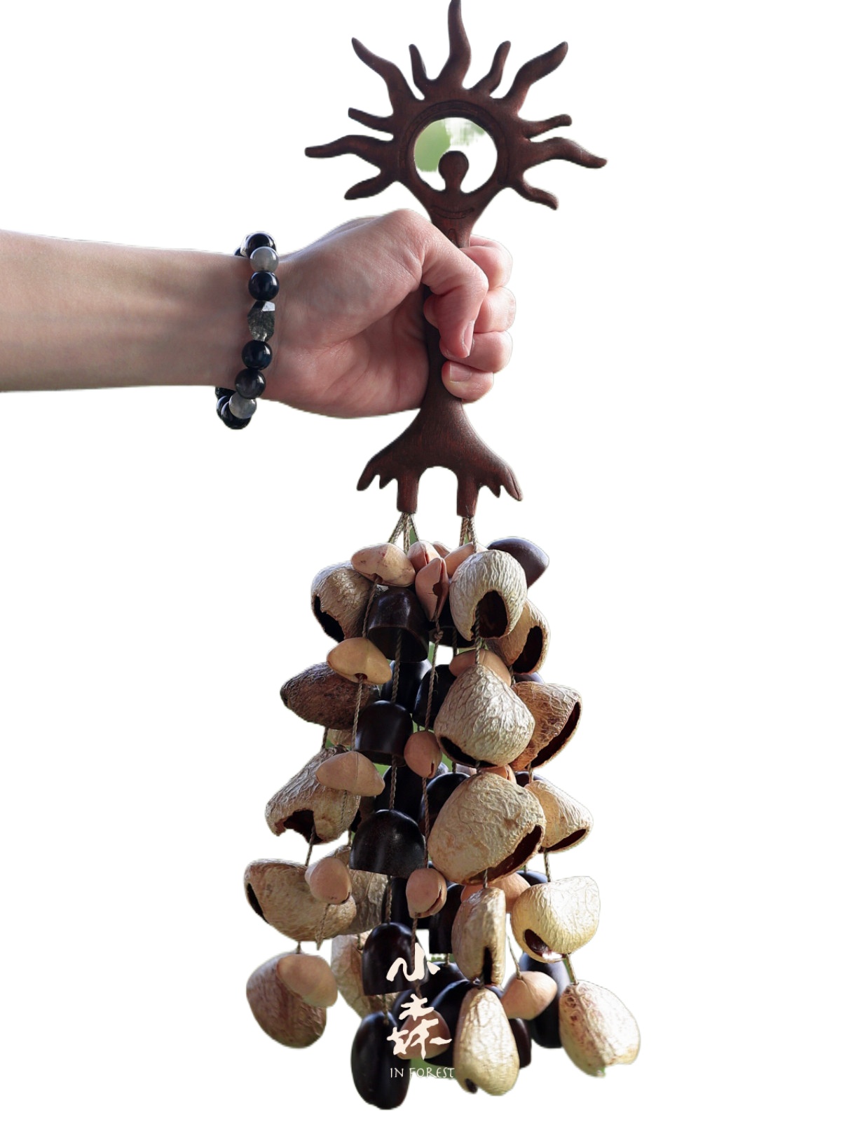 Musical Instrument Japan - В лесу Комори, натуральный орех, погремушка,