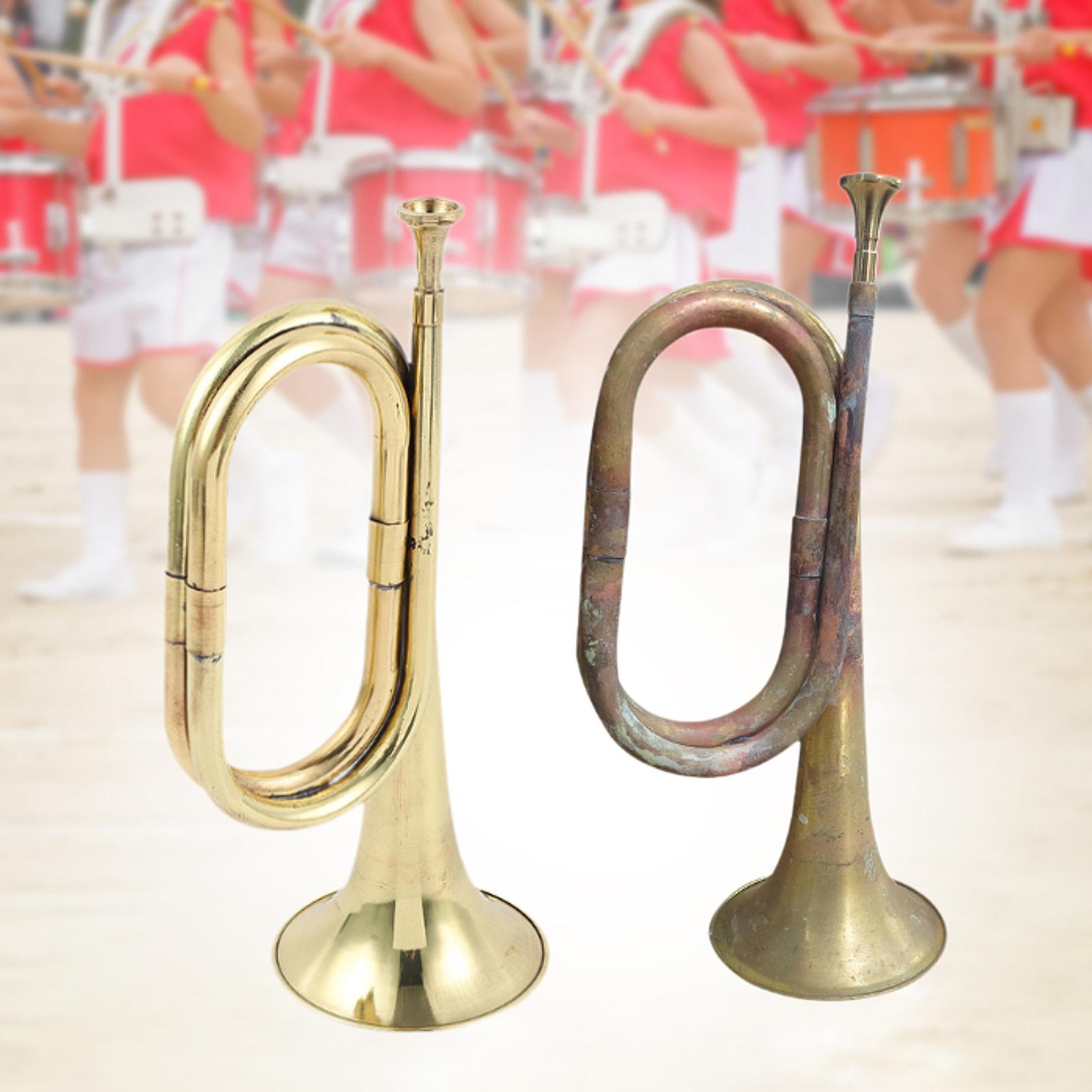 Musical Instrument Bugle - Кавалерийская труба с мундштуком, музыкальный инструмент,