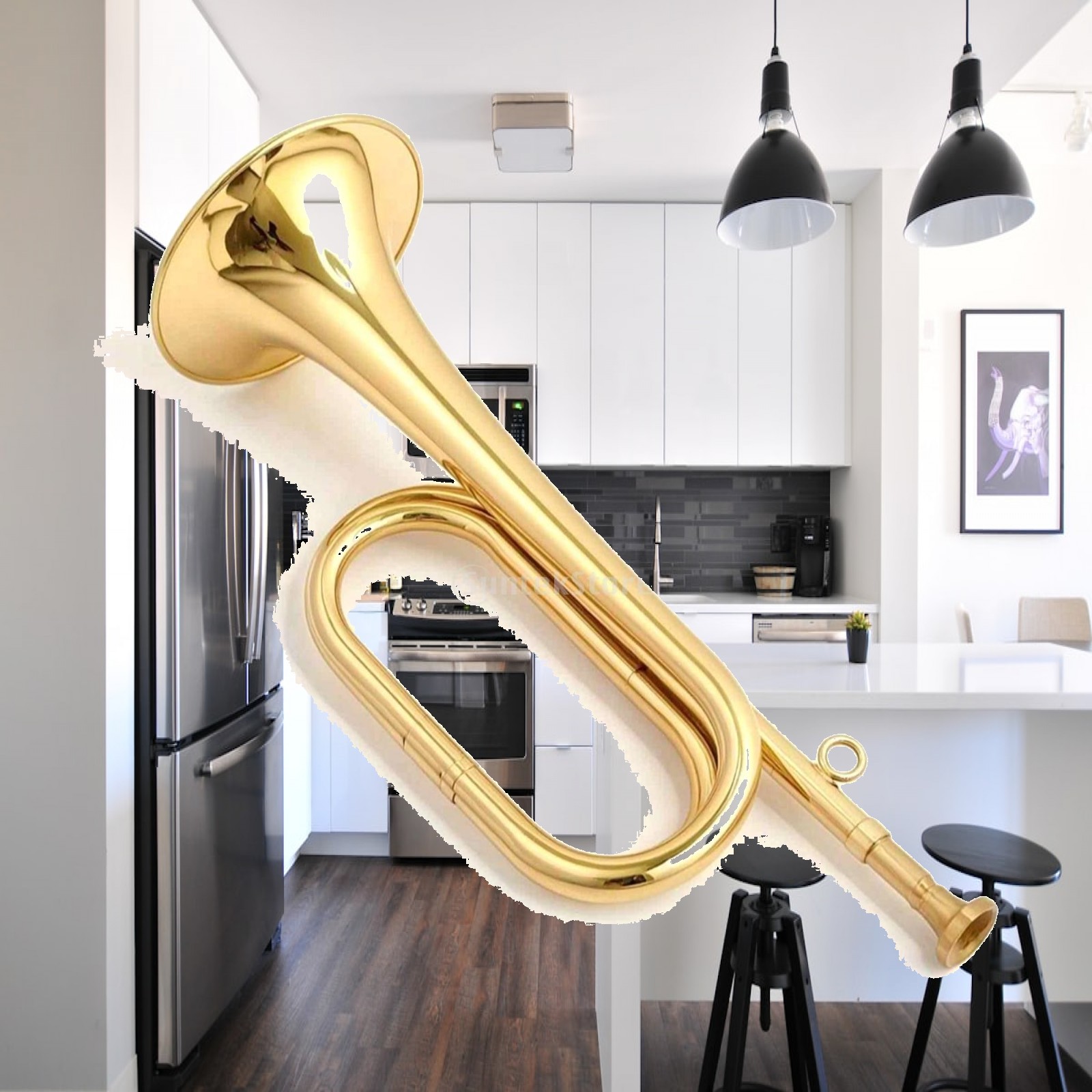 Миниатюрный латунный музыкальн – обзор и цена Musical Instrument Bugle