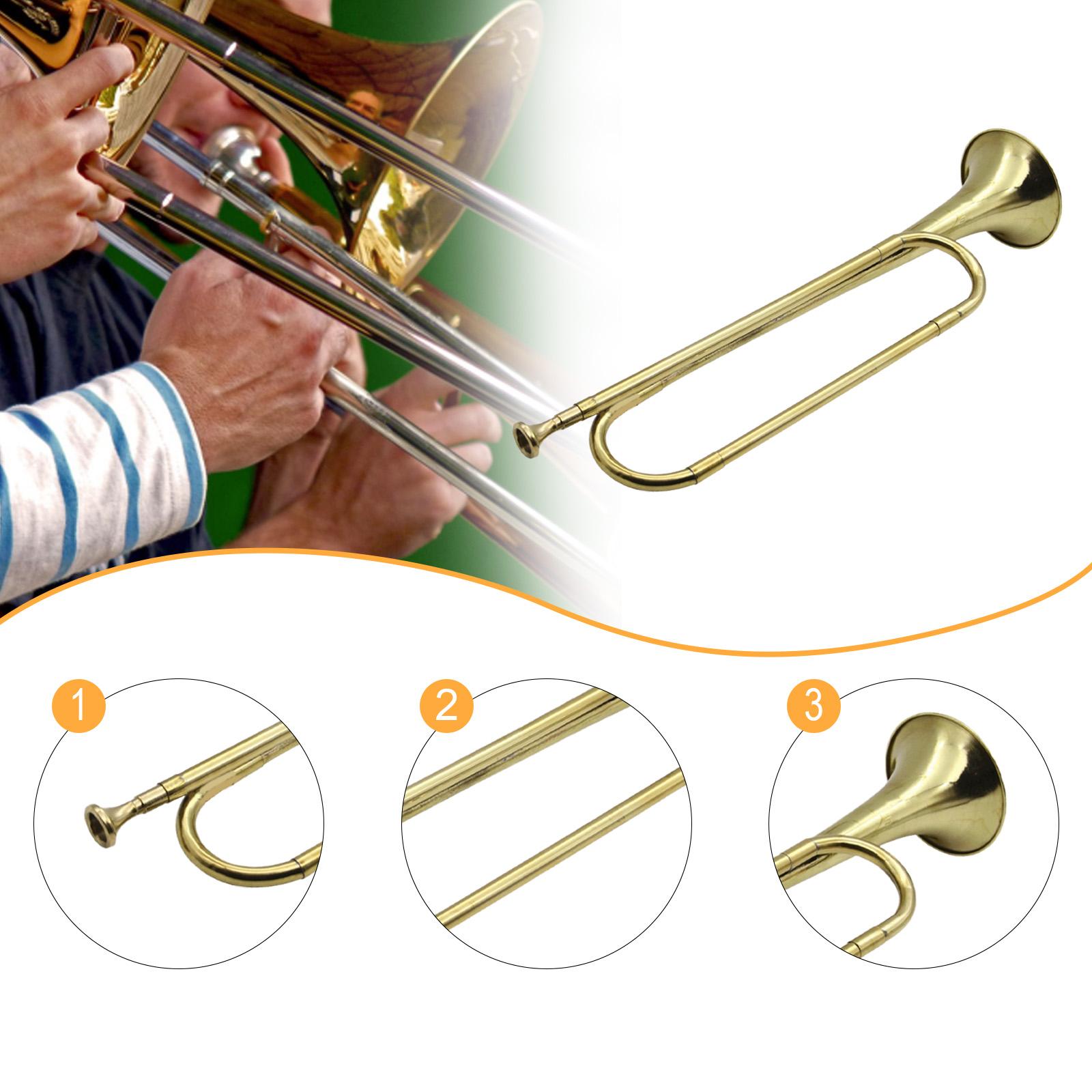 Латунный тромбон, музыкальный  – обзор и цена Musical Instrument Bugle