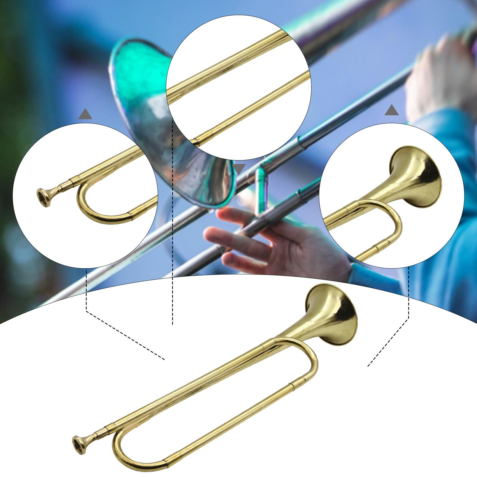 Латунный тромбон, музыкальный  – обзор и цена Musical Instrument Bugle