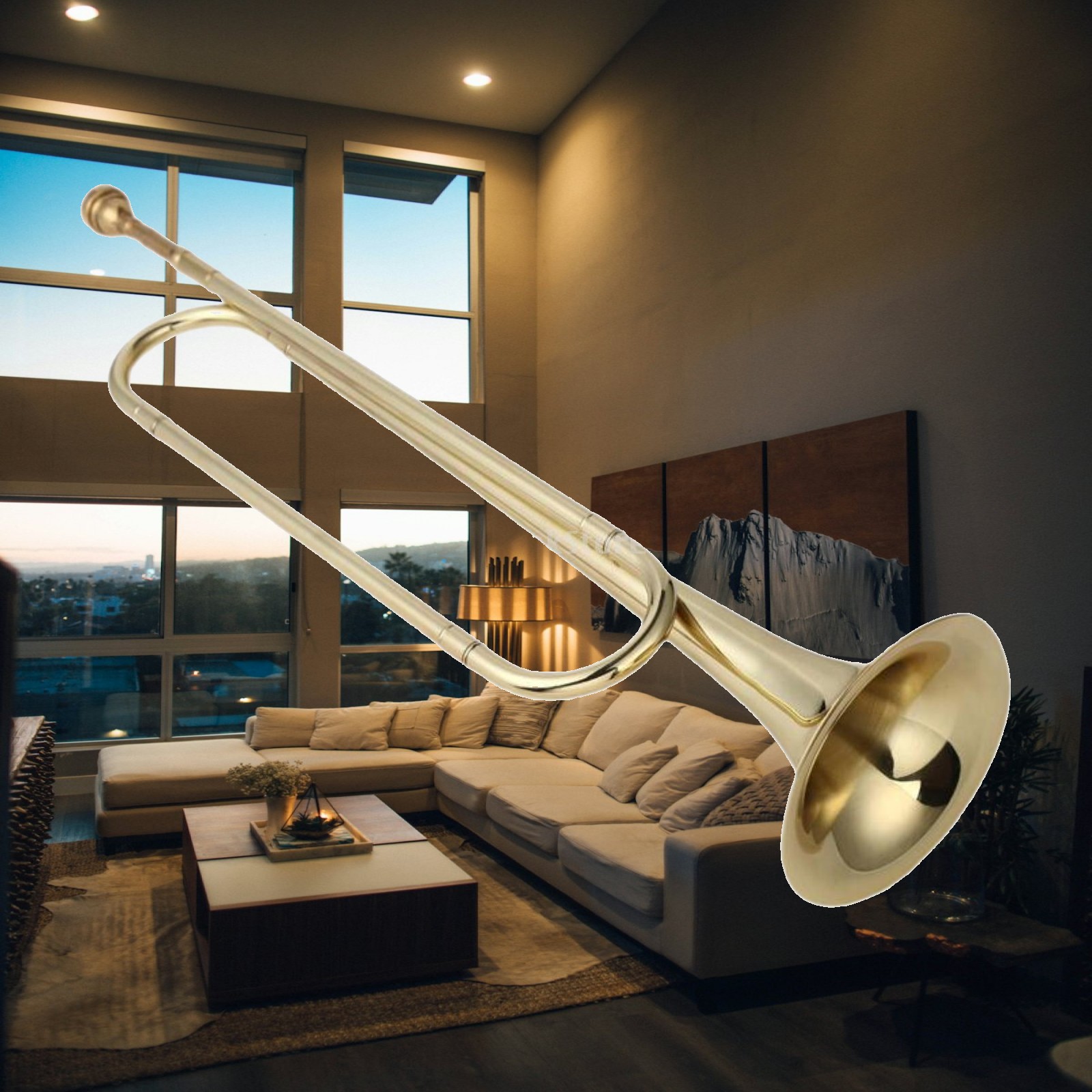 Труба в тональности Си-бемоль, – обзор и цена Musical Instrument Bugle