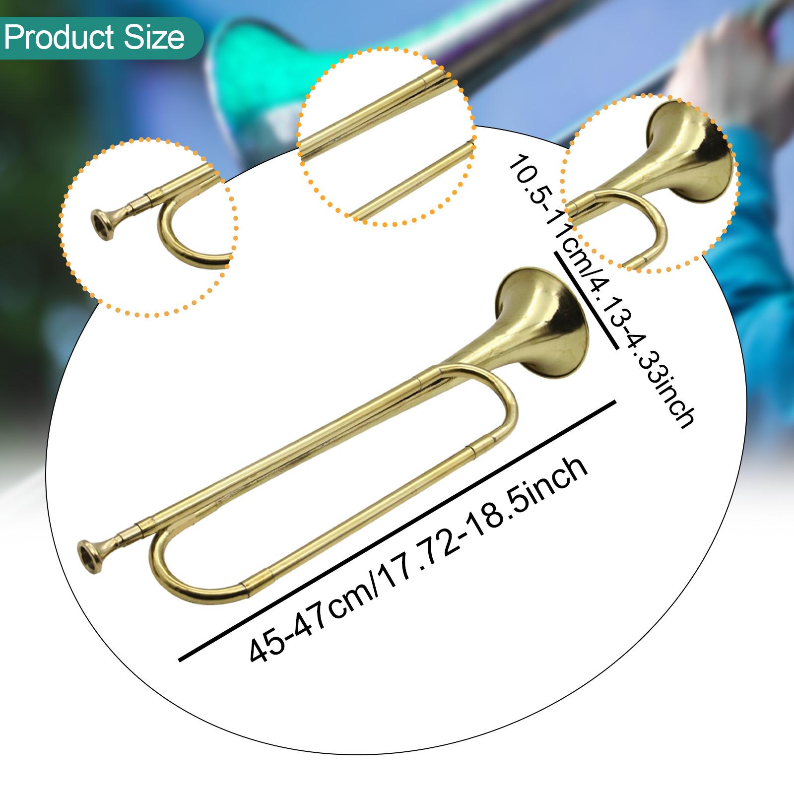 Труба BB с мундштуком, латунны – обзор и цена Musical Instrument Bugle