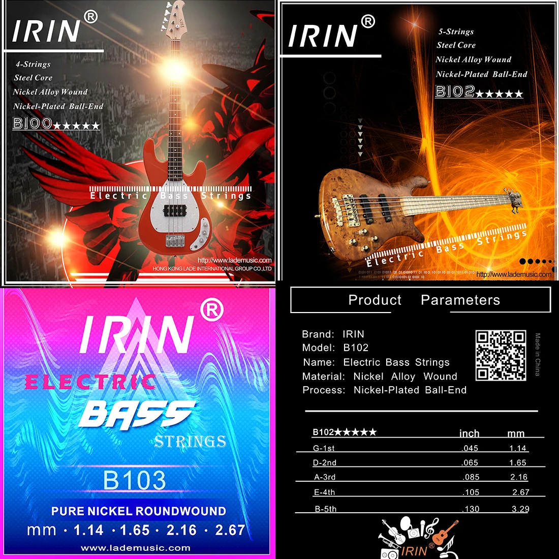IRIN электрические басовые стр – обзор и цена Musical Instrument Strings